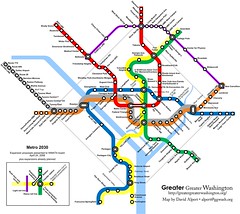 Washington subway system, 2030