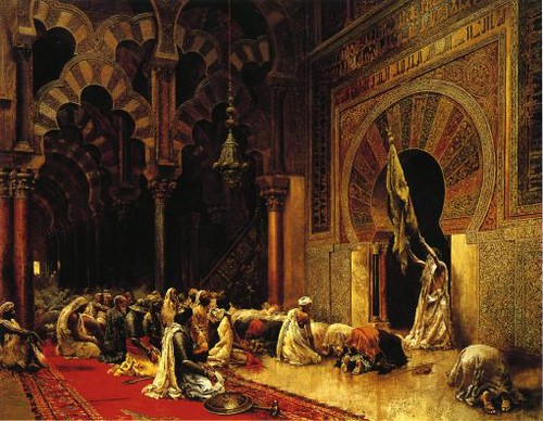 Interior of the mosque at Cordova. Edwin Lord Weeks