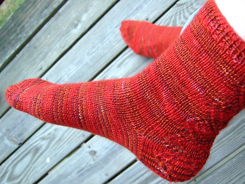 Sock pal socks from Knittyboard sock swap