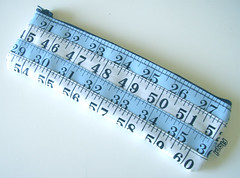 Blue and White Measuring Tape Case