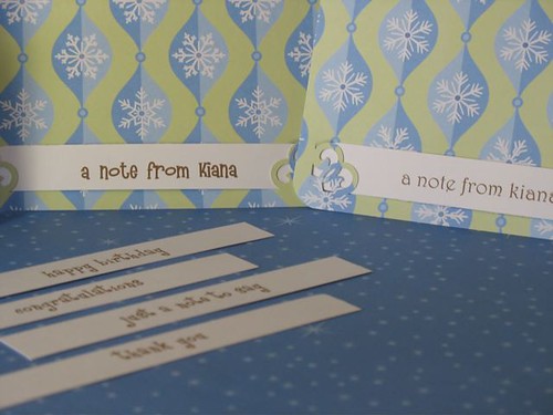 cards with changeable tags