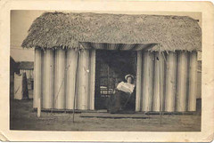 Grandma at Tent city, Coronado 1904