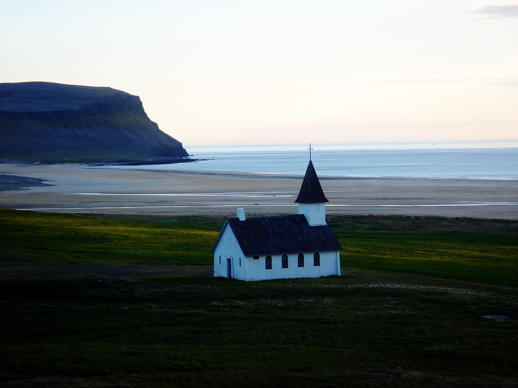 Breiðavík Church and Beach