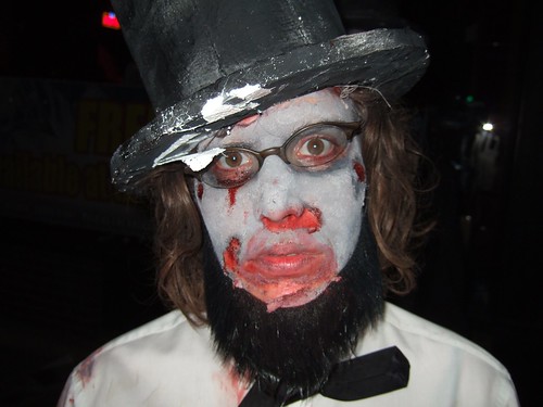 Claudia is Zombie Abe Lincoln