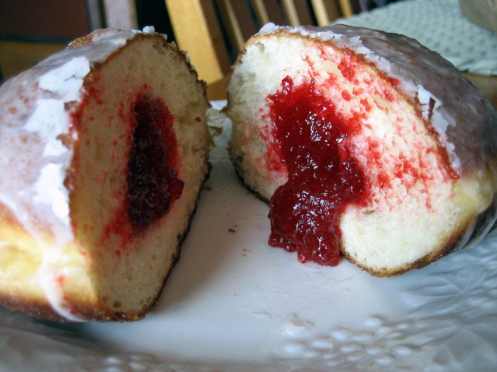 The Kasjan Bakery raspberry doughnut