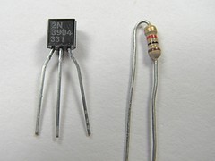 Transistor, resistor