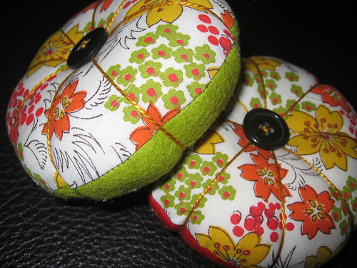 Picture of the two pin cushions I've made