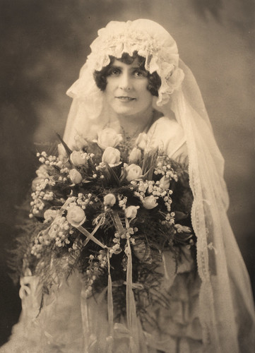 vintage wedding portrait unknown lady This is quite a large photo