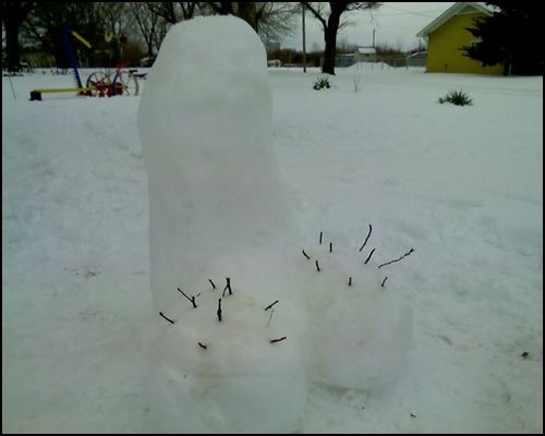 Redneck Snowman