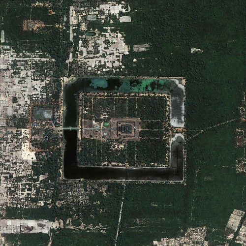 Angkor Vat vue du ciel NASA