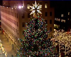 Kerstboom op Rockefeller - screenshot webcam wnbc.com