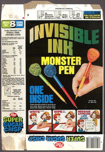 Super Sugar Crisp - Invisible Ink Monster Pens