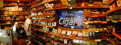 Cigar shop in Tampa, Florida, USA