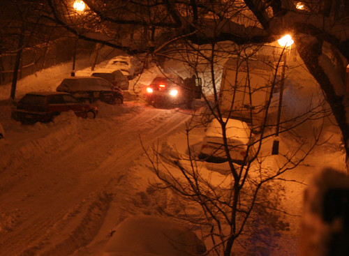 cars in snow
