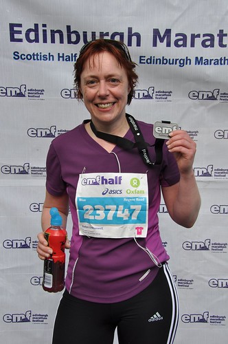 With my finisher's medal, Edinburgh Half Marathon 2011