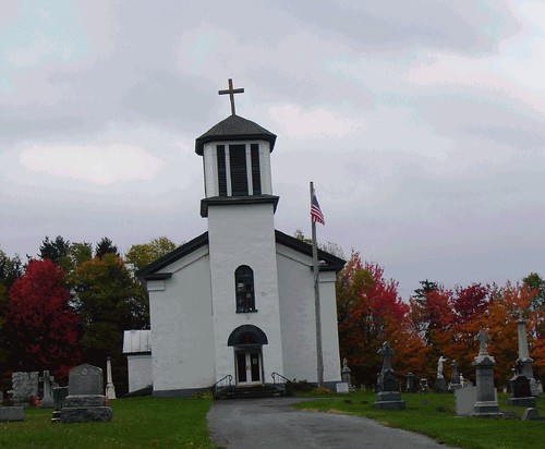 A country church in Autumn