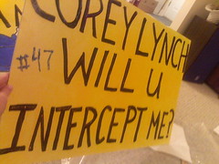 My funny Sign for the game!