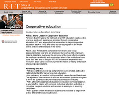 RIT Cooperative Education Website