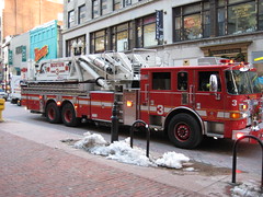 Firetruck in Downtown Crossing