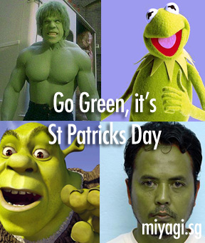 Go Green, it's St Patricks Day