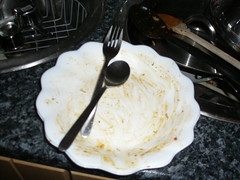 And the finished dish - ooops!