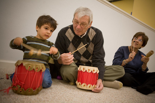 drumming with grandparents