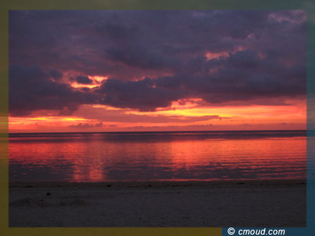 Punta Bulata red sunset