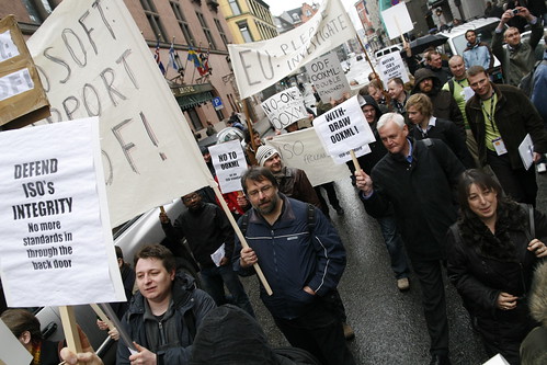 OOXML Protest in Oslo, Norway