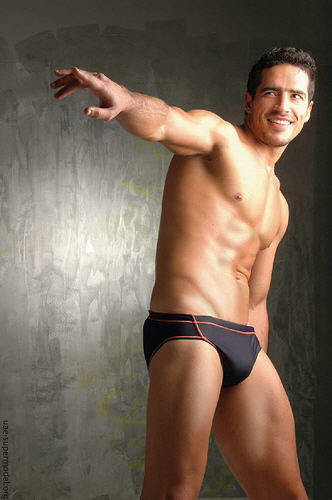 Sexy latin shirtless hunk hot brazilian male model underwear