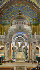 Cathedral Basilica of Saint Louis, in Saint Louis, Missouri, USA - large view of high altar 4