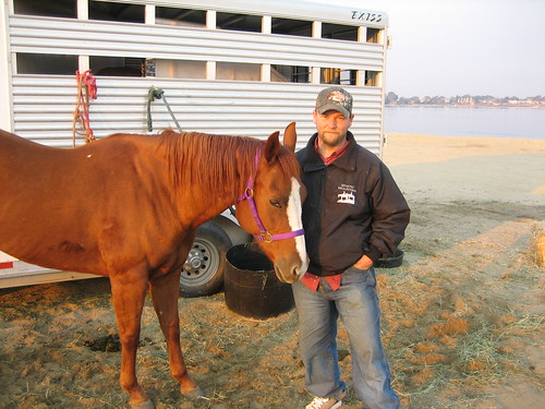 Christopher Richter of Ramona with horse “Ruby.”