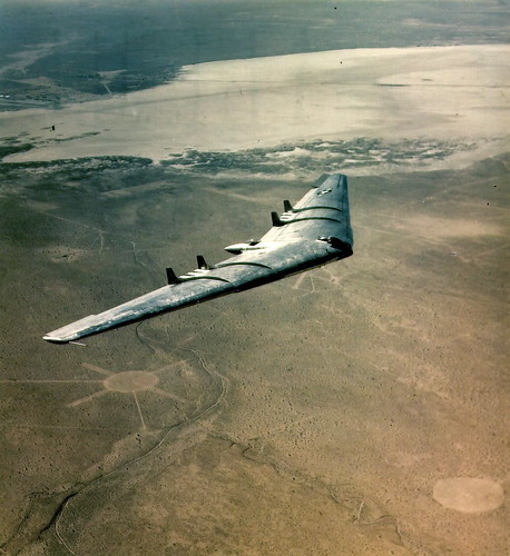 Warbird picture - Northrop YB-49 over Edwards AFB