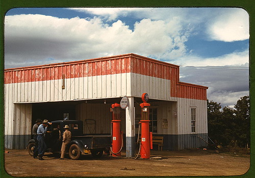 filling station and garage