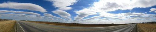 Big skies on the way to Uvlade, Texas, USA