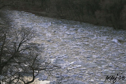 Flowing thin ice to The Forks