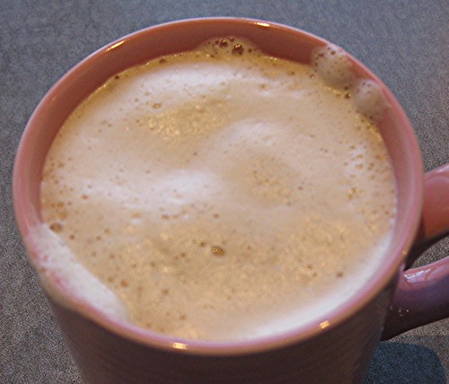 french press 2% latte