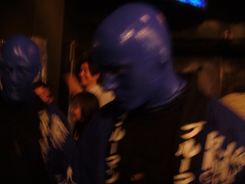 blue man in Tokyo