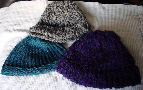Early loom knit hats