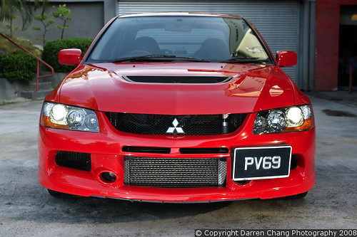 It's a Mitsubishi Evo IX GSR Package which comes with a lightweight 