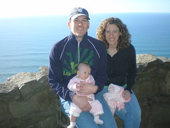 Jason, Lindsay, and Gwendolyn at the beach