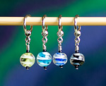 Handmade Stitch Markers - Marbles