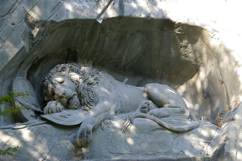 琉森著名景點--哀傷的獅子