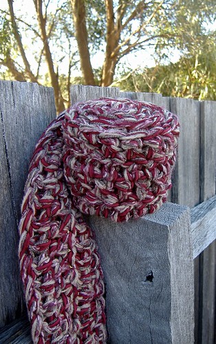 maroon one hour scarf