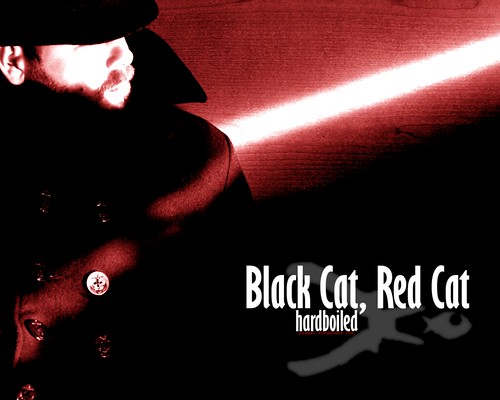 black and red wallpaper. Black Cat, Red Cat: hardboiled
