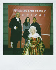 Polaroid: Paulo and Amy with George and Martha at the Smithsonian