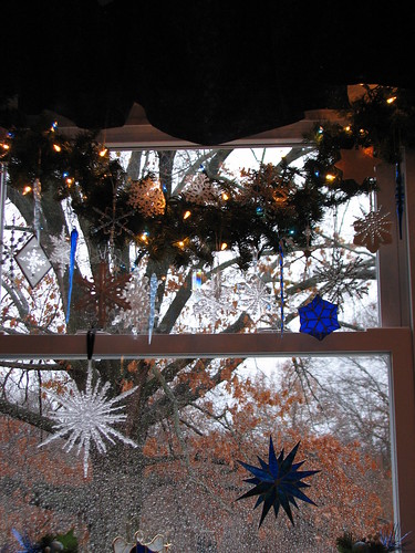 snowflakes and icicles