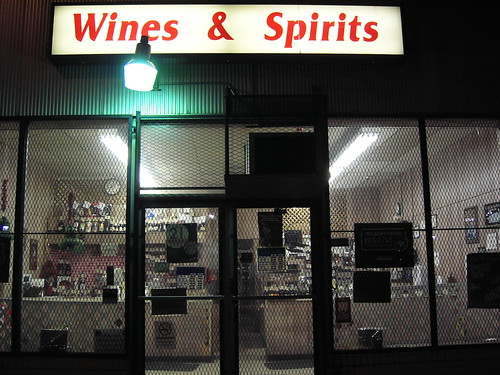 Sad looking liquor store