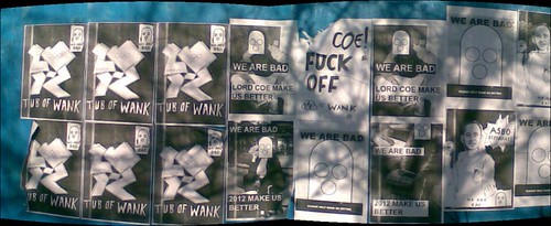 posters on olympic fence