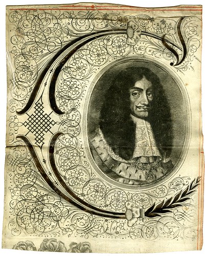 Bust portrait of Charles II in state robes