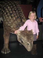 Christy with dino